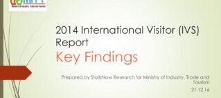The Fiji 2014 International Visitor (IVS) Report launched on 21 Dec 2016 by the Ministry of Industry, Trade and Tourism.