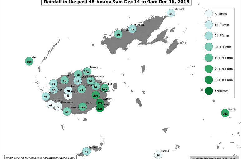 Special Weather Bulletin Number Twenty Five For Heavy Rain - Midday - Friday 16th Dec 2016