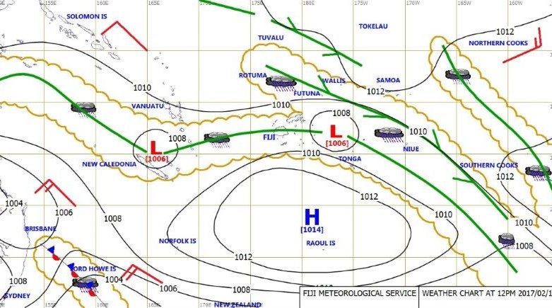 Special Weather Bulletin Number Seventy for Heavy Rain – 5.00PM – 13 February 2017