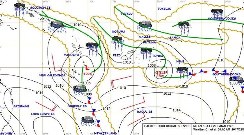 Rain tied to disturbance
