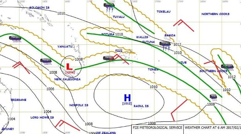 Special Weather Bulletin Number Sixty Eight for Heavy Rain – 11AM – Monday, 13 February 2017