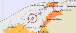 TC Blanche brings heavy rain and strong winds around Darwin