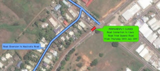 Cawa Road entrance in Nadi connecting to Queens Rd to be permanently closed from today