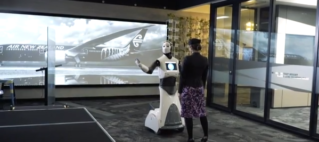 Air New Zealand unveils social robot helper for Sydney Airport check-in