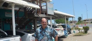 Craig Powell infront of the Tourism Fiji office in Nadi yesterday