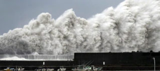 Japan hit by strongest typhoon in 25 years