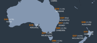 Business travellers have generally been paying less for hotels in most major Australian cities in 2019, but it is a different story in New Zealand
