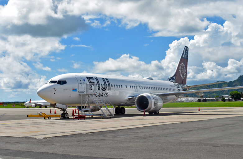 One of the Fiji Airways Boeing 737 MAX 8 aircraft at Nadi International Airport. Picture: BALJEET SINGH