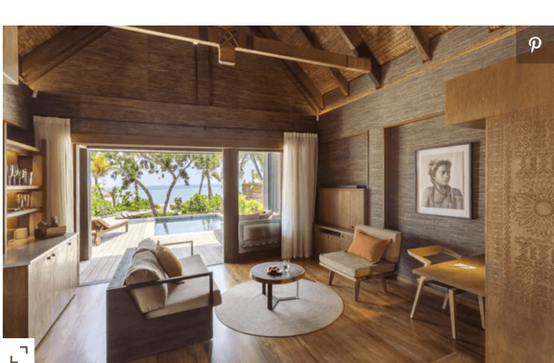 Travel + Leisure awards Six Senses Fiji as one of the Top 5 Resort Hotels in the South Pacific