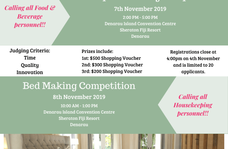 Bed Making and Table Napkin Folding Competition – Registrations now open!