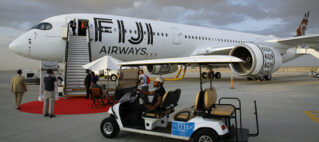 Fiji Airways A350-900 XWB, Island of Viti Levu, Shines at Dubai Air Show