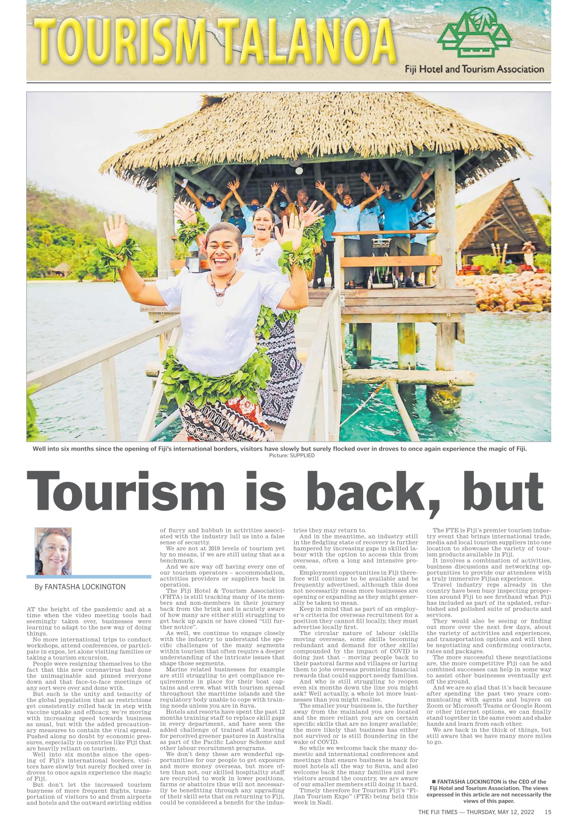 FHTA Media Releases & Tourism Features · Fiji Hotel and Tourism Association