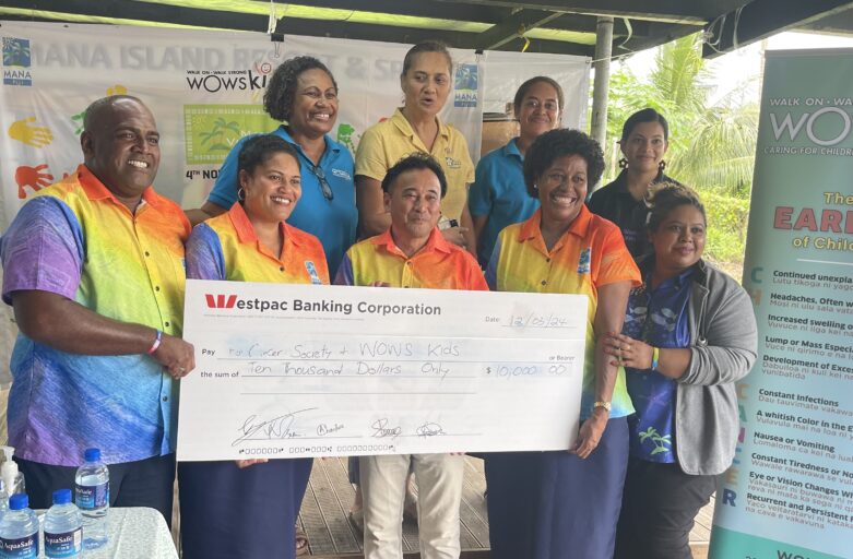 Mana Island Resort Makes Donation to Fiji Cancer Society